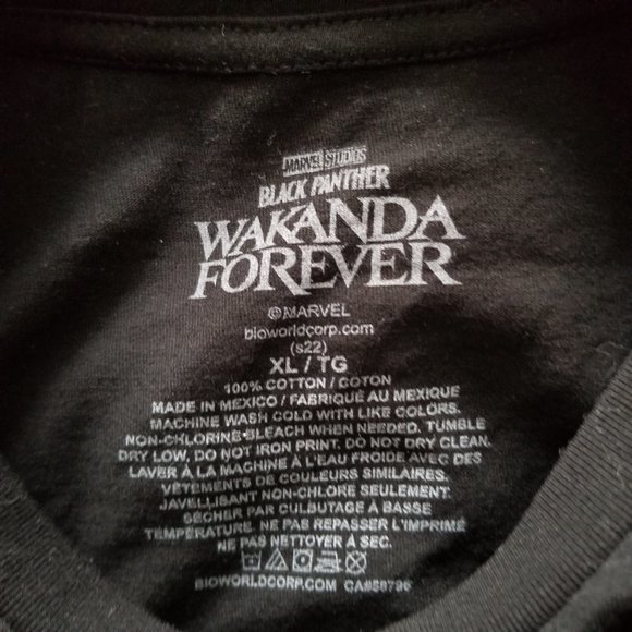 Marvel Wakanda Forever Tshirt (Black Panther) - Picture 5 of 6